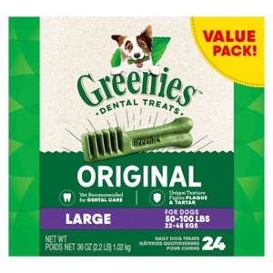 Greenies Large Chewy Dental Dog Treats Original Chicken - 1 of 4