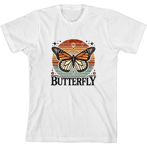 Butterfly Youth Crew Neck Short Sleeve Tee - 1 of 2