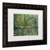 Trademark Fine Art - Vincent Van Gogh Trees and Undergrowth, 1887 Matted Framed Art - 3 of 4