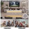 LED Coffee Table with Storage, Black Coffee Table with Wireless Charging and Speaker - 4 of 4