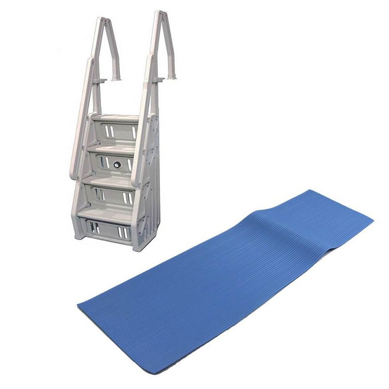 Vinyl Works In Step Above Ground Swimming Pool Ladder & Protective Ladder Mat, 1 of 7