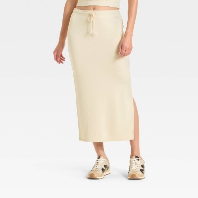 Women's Leisure Studio French Terry Midi Pencil Skirt - Universal Thread™