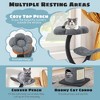 Tangkula 35" Cat Tree Tower 3-Layer Activity Center w/ Sisal Scratching Board & 2 Perches - 4 of 4