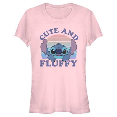 Junior's Women Lilo & Stitch Cute and Fluffy T-Shirt - image 1 of 4