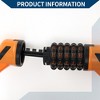 Unique Bargains Bike Padlock Spiral 5 Digit Resettable Bike Cable Lock Black Orange 47.24" 1 Set - 3 of 4