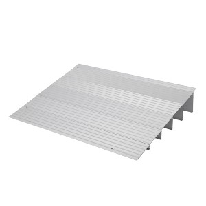 Threshold Ramps for Doorways, 1"- 4" Rise Aluminum Handicap Ramp, 700LB Capacity Front Door Ramp for Wheelchair Mobility Devices, Bikes - 1 of 4