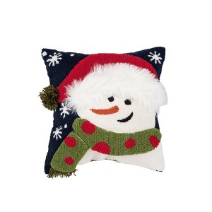 C&F Home 14" x 14" Happy Snowman Christmas Throw Pillow - 1 of 4