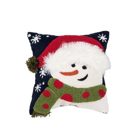 C&F Home 14" x 14" Happy Snowman Christmas Throw Pillow - image 1 of 4