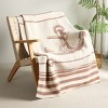 Amelie Home Nautical Anchor Pattern Chenille Throw Blanket - image 4 of 4