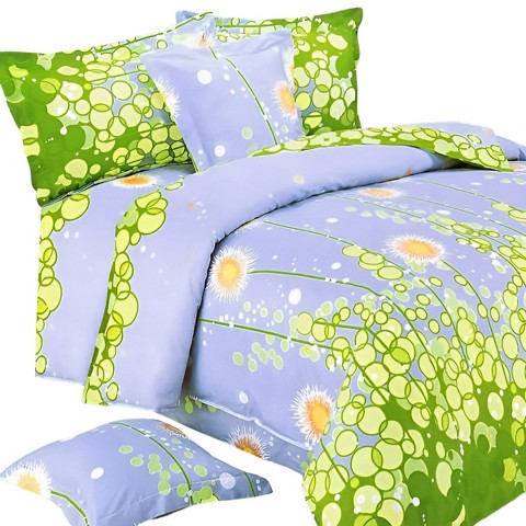 Slickblue Soft & Cozy Luxury Mini Bed In A Bag Combo - 4 Pcs, Queen Size, Dandelion Design