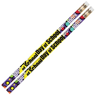 Musgrave Pencil Company 100th Day Of School Motivational Pencils, Pack of 12/10 Packs