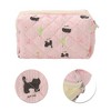Unique Bargains Black Cat Pear Makeup Bag Pink 1 Pc - 4 of 4