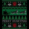 Men's Design By Humans Christmas Siberian Husky Dog Funny Husky Ugly Christmas Sweater By pahari T-Shirt - 2 of 4
