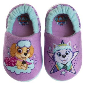 Nickelodeon Girl's Paw Patrol Plush Fuzzy Skye and Everest Slippers (Toddler/Little Kid) - 1 of 4