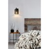 Kipton Industrial Modern Matte Black Wall Sconce - 1 Light, Dimmable, Damp Rated - 4 of 4