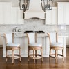 Maven Lane Pullman Swivel High Back Fabric Counter Height Bar Stool - 3 of 4