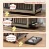 Dog Crate Furniture, Flip-Top Dog Kennel with Removable Bowls, Heavy Duty Chew-Proof Design for Small/Medium/Large Dogs, Multi-Functional End Table - 4 of 4