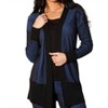 Women's Two Tone Ribbed Jacket - Angel Apparel - image 2 of 4