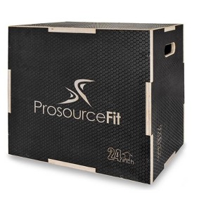 ProsourceFit 3-in-1 Wood Power Grip Plyometric Box - 1 of 4