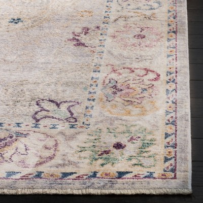 Elegant Gray Viscose 2'3" x 8' Hand-Knotted Runner Rug