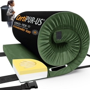 Inhand Memory Foam Camping Mattress Pad, Portable Roll Up Mattress for Adults, Camping Bed Pads for Sleepover, Car Bed with Travel Bag - 1 of 4