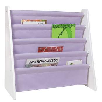 WildKin Premium Sling Kids' Book Shelf White/Lilac