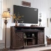 SinCiDo Farmhouse TV Stand for 80" TVs, 38" Tall Media Console with Sliding Barn Door, Storage Cabinets & Adjustable Shelves - 4 of 4