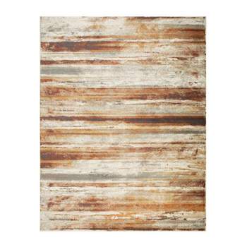Modern Lines Abstract Striped Indoor Runner or Area Rug by Blue Nile Mills