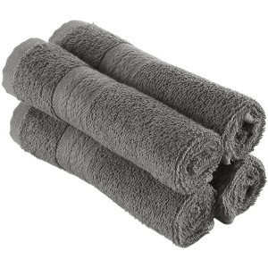 REGAL RUBY 4 Pieces Washcloths Bath Linen Set Quick-Dry, Highly Absorbent, Soft Feel Towels, Premium Quality Flannel Face Cloths - 1 of 4