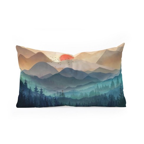 Nadja Wilderness Becomes Alive at Night Oblong Throw Pillow - Society6 - image 1 of 2