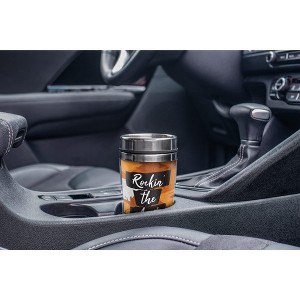 Elanze Designs Rockin' the Aunt Life 16 Ounce Orange Stainless Steel Travel Tumbler - 1 of 2