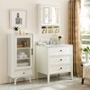 Wall Mounted Bathroom Cabinet With Mirror, 2 Adjustable Shelf And Doors Waterproof Bathroom Cabinets, Mirror Storage Organizer - 3 of 4