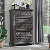 48" Farmhouse 5 Drawers Dresser for Bedroom, Vintage Design Tall Wood Rustic Chest of Drawers for Living Room, Hallway - 2 of 4
