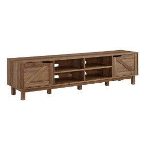 NicBex TV Stands for 80 inch TV, Farmhouse Entertainment Center with 2 Open Shelves,TV Console for Living Room, Bedroom, Home - 1 of 4