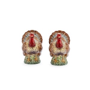 Spode Woodland Turkey Salt and Pepper Set - Perfect for Thanksgiving - 1 of 4