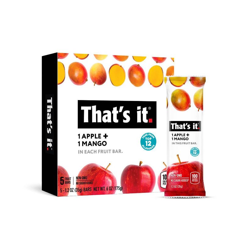 That's it. Apples & Mangoes Flavored Fruit Bars 5ct / 1.2oz, 1 of 10