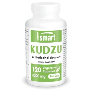 SuperSmart Kudzu 3000mg per Day (High Strength) - Kudzu Root Extract - Pueraria Lobota Full Spectrum | Non-GMO & Gluten Free - 120 Vegetarian Capsules - 1 of 1