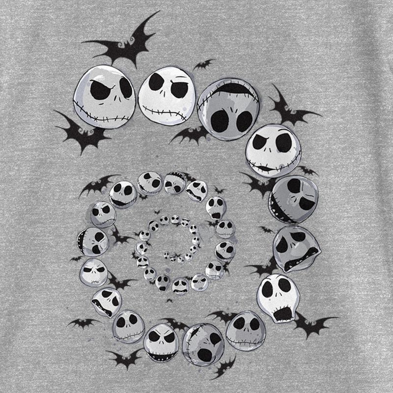 Girl's The Nightmare Before Christmas Spiral Jack T-Shirt, 2 of 6