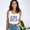 Simply Sage Market Women's America Varsity Lightning Bolt Racerback Tank - 2 of 3
