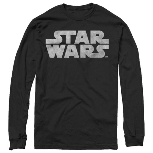 Men's Star Wars Simple Logo Long Sleeve Shirt : Target