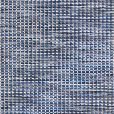 Navy Blue Flat Woven Rectangular Synthetic Rug, 4' x 6'