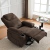 Power Lift Recliner Chair, Lift Chair with Massage & Heat, Adjustable Corduroy Electric Recliner Chairs with 2 Cup Holders & Stand Assist - 3 of 4