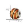 Black Bow Jewelry Sterling Silver, Yellow, Golden and Black Murano Glass Bead Charm - 4 of 4