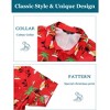 Men's Christmas Hawaiian Shirts Button Down Ugly X-Mas Christmas Vacation Long Sleeve Shirts - 4 of 4