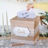 Kate Aspen Rustic Elegance Wedding and Party Card Box - Burlap and Lace - 4 of 4