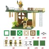 PICASSO-TILES 186 PC Military Combat Force Theme, Magnetic Tiles and Brick Compatible Set, STEM Toys for Kids 3+ - 2 of 4