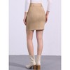 INSPIRE CHIC Women's Faux Suede High Waist Belted A-Line Mini Skirts - 3 of 4