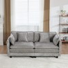 Cloud Sofa LoveSeat, Modular Sectional Couch with Chenille Fabric & Double-Layer Cushions â€ - 3 of 4