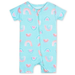 Gerber Buttery-Soft Snug Fit Short Sleeve Romper - 1 of 4