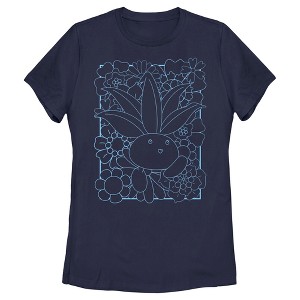 Women's Pokemon Oddish Outline T-Shirt - 1 of 4